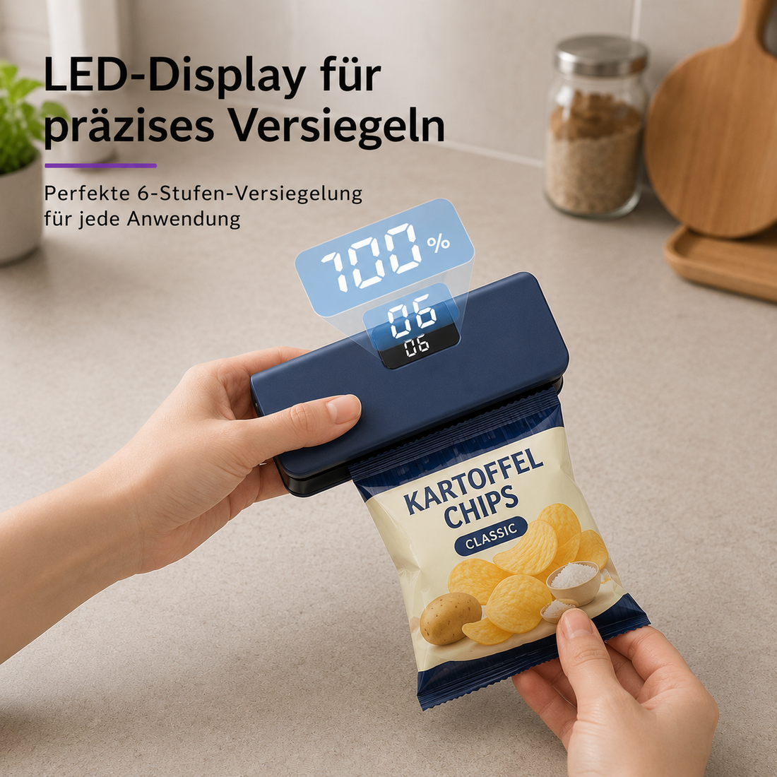 Elektrischer Mini Tütenversiegler – USB Aufladbar