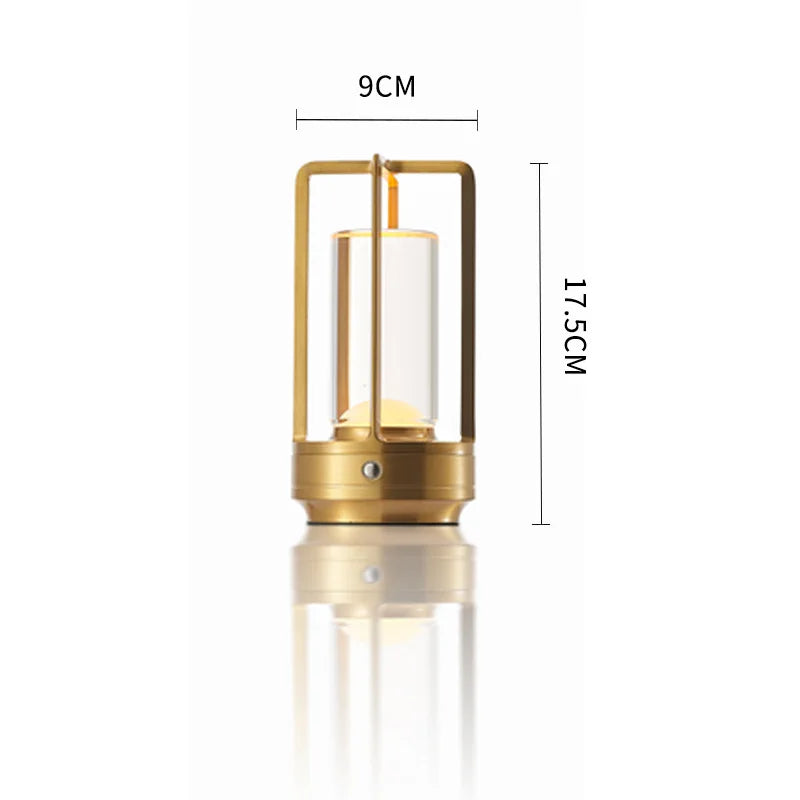 LED-Nachttischlampe kabellos- dimmbar ,USB-aufladbar, warmes Licht