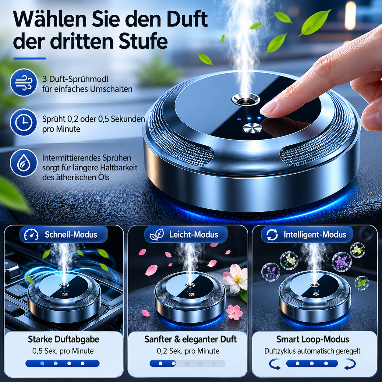 Auto Aroma Diffuser – Smarter Duftspender für angenehme und frische Luft