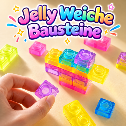 Jelly Magic Bausteine – Kreativer Spielspaß zum Drücken &amp; Bauen