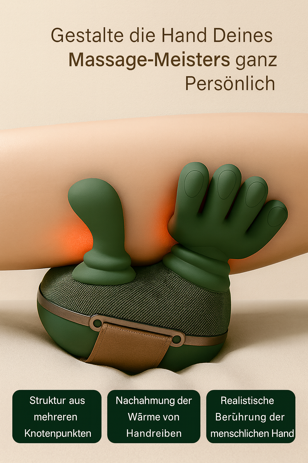 Nacken- und Schultermassagegerät mit Wärmefunktion