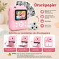 Kinder Sofortbildkamera 2,4" – 1080P HD, Dual-Kamera, MP3, inkl. 3 Papierrollen