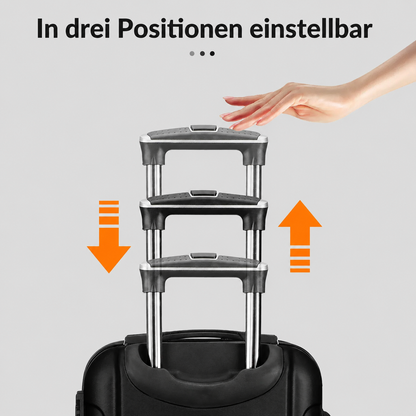 3-teiliges Kofferset mit TSA-Schloss und Doppelrollen