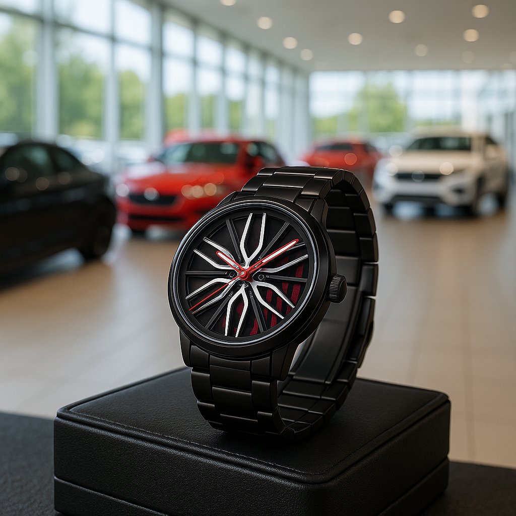 Sportliche Luxus-Felgenuhr für Herren