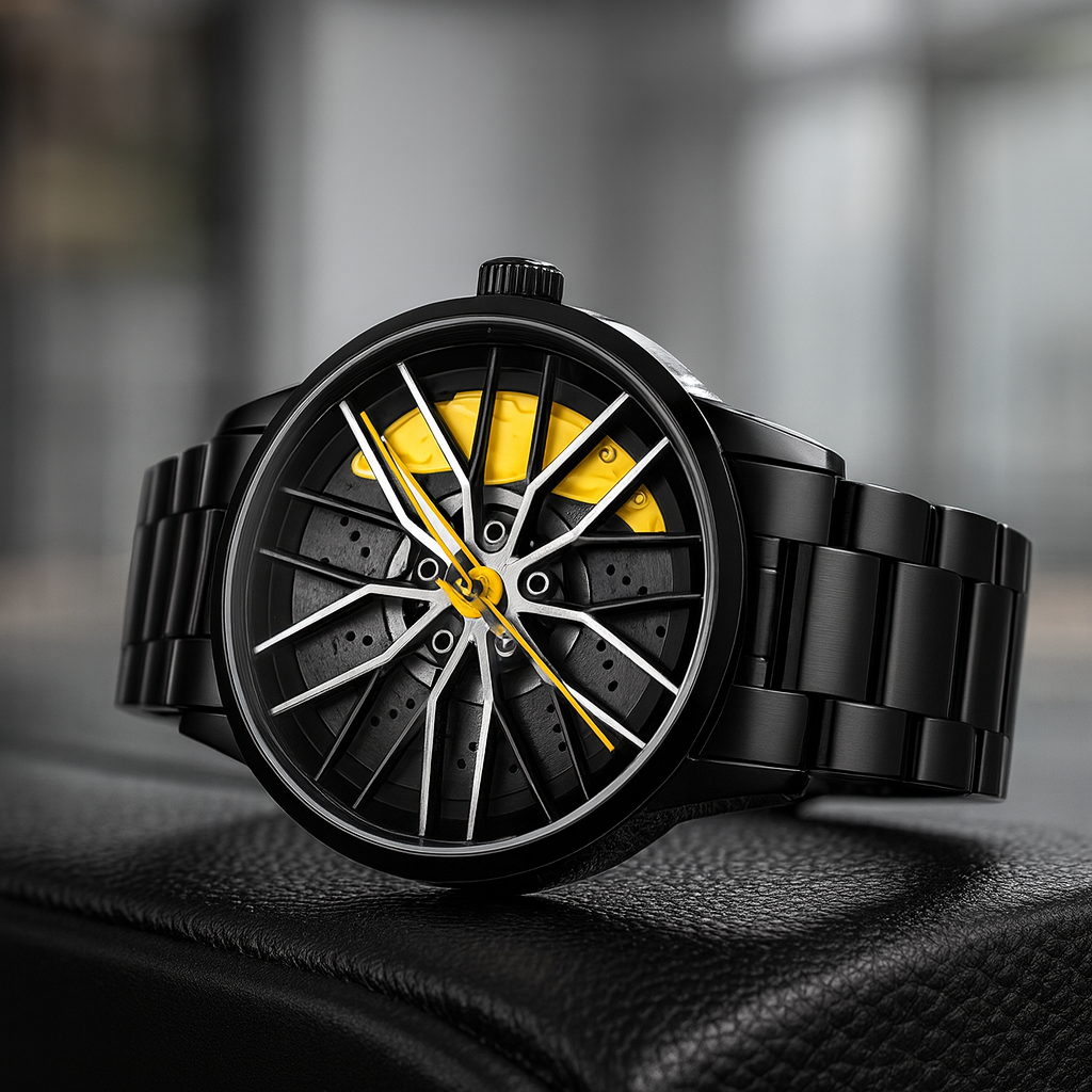 Sportliche Luxus-Felgenuhr für Herren