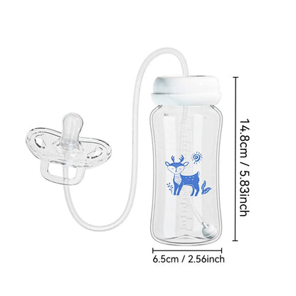Multifunktionale Babyflasche 300ml mit Schwerkraftball und Schnuller