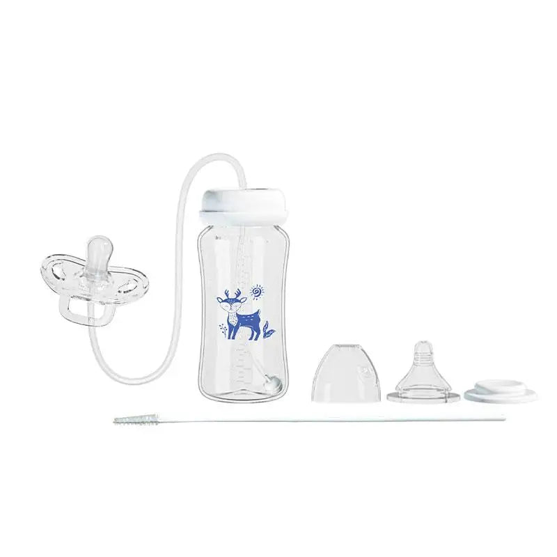 Multifunktionale Babyflasche 300ml mit Schwerkraftball und Schnuller