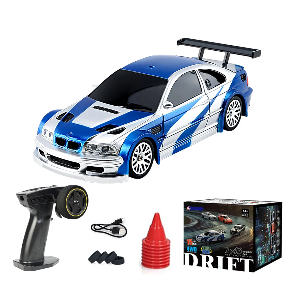 Mini Drift Auto RTR mit 2.4G Fernbedienung für Kinder und Erwachsene