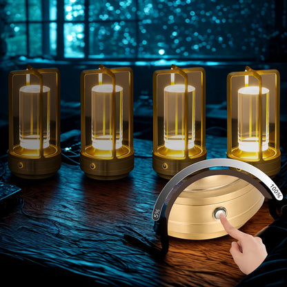 LED-Nachttischlampe kabellos- dimmbar ,USB-aufladbar, warmes Licht