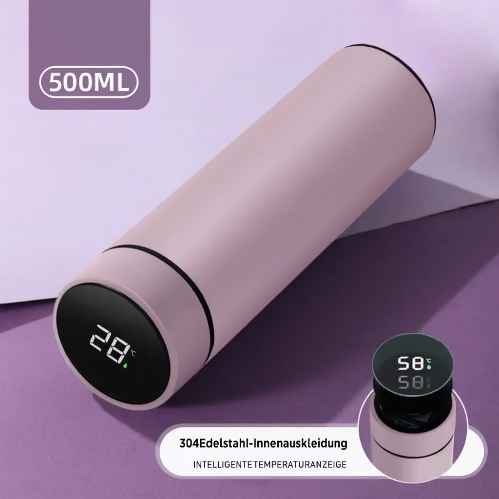 Thermoflasche mit digitaler Temperaturanzeige-Edelstahl 500 ml